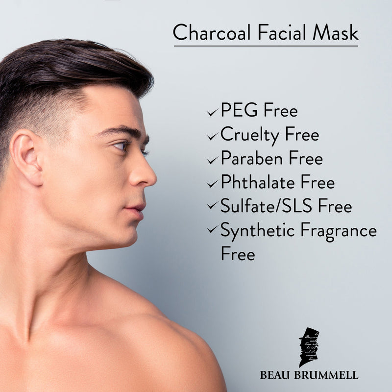 Masques And Exfoliators - Beau Brummell Charcoal Facial Mask
